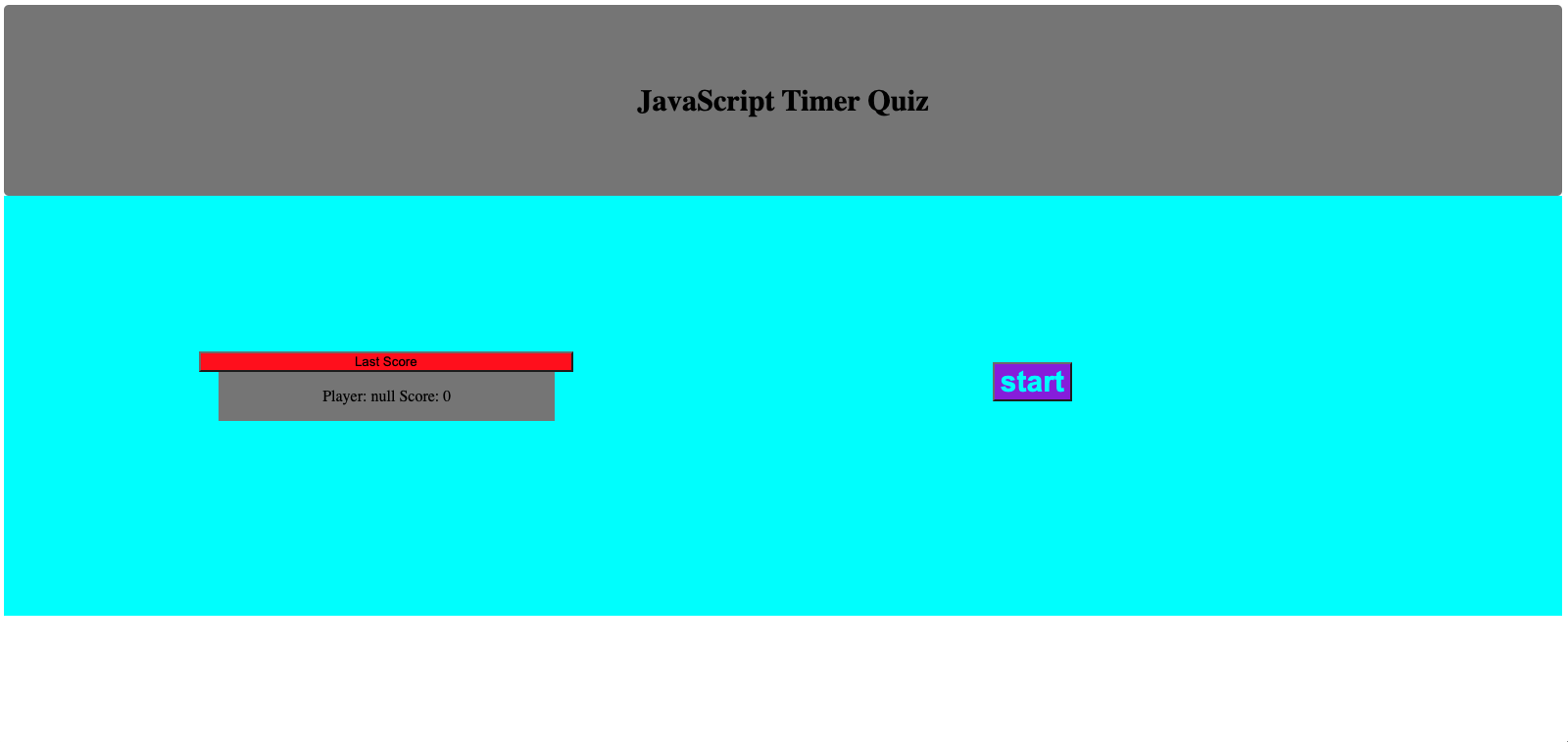 JavaScript Quiz